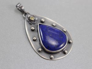 Lapis lazuli, cyrkonia  i srebro - ChileArt
